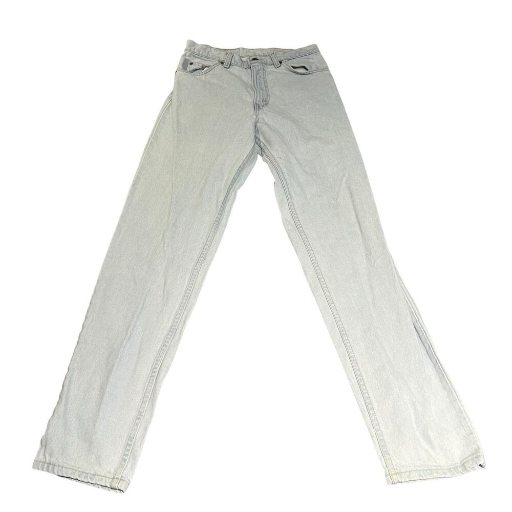 VTG Levis 550 Orange Tab Jeans Mens 30x34 Blue Light Wash Relaxed Fit Tapered